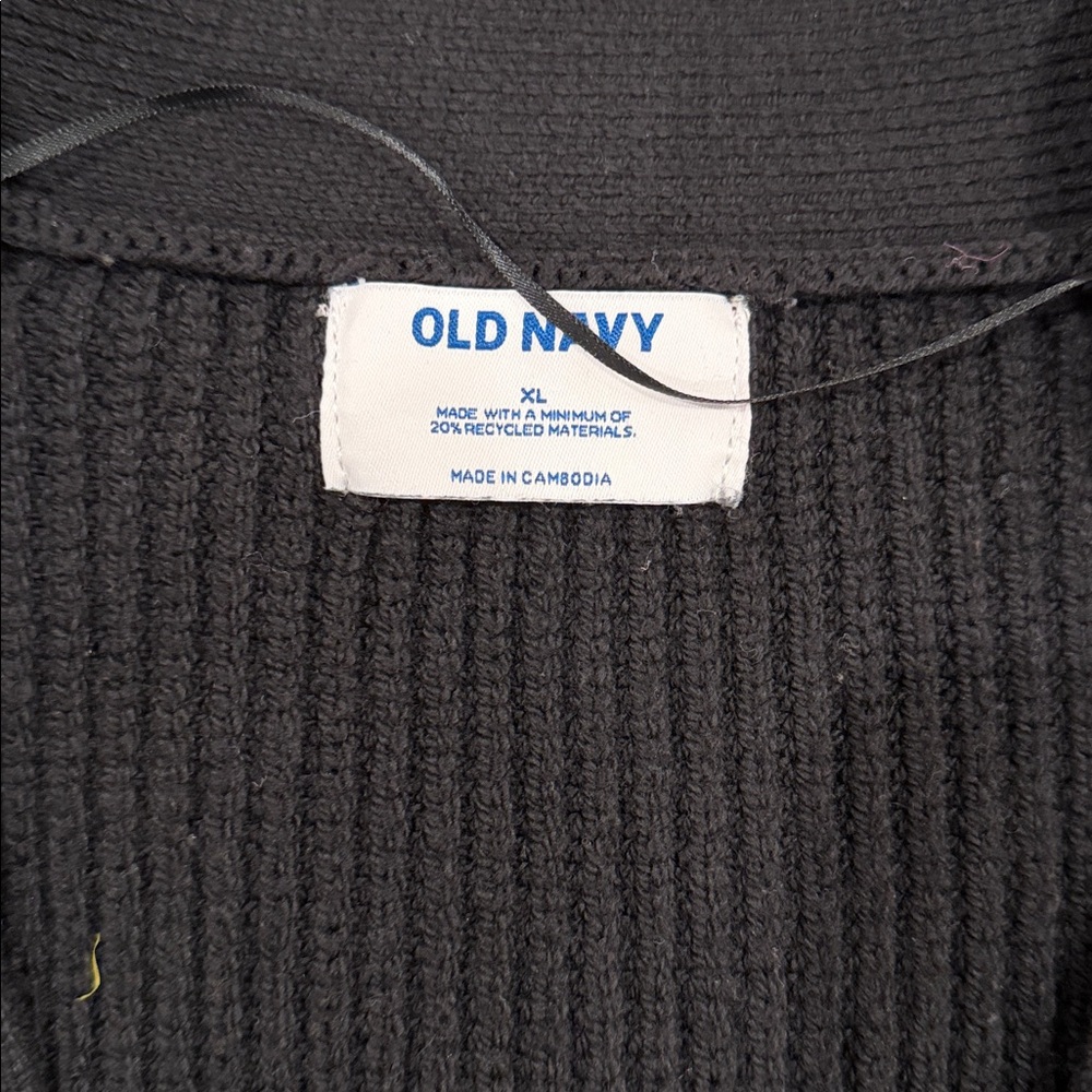 Old Navy Black Button-Up Sweater - Picture 3 of 4